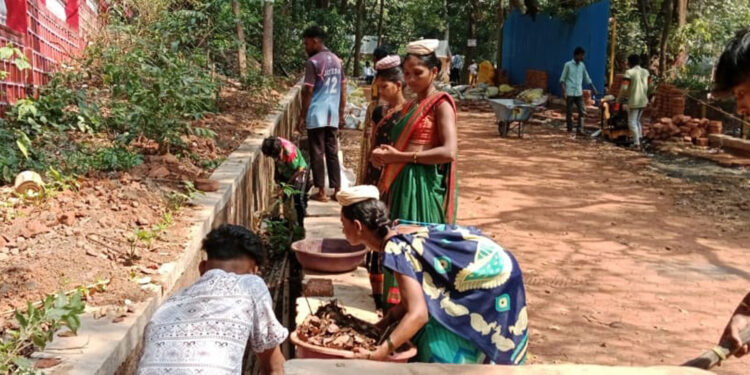 माथेरानमध्ये पावसाळी पूर्व कामांना गती