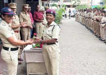 पनवेल पोलिसांतर्फे होमगार्डचा सत्कार