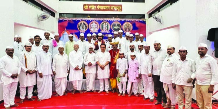 पंचायतन मंदिराचा वर्धापनदिन साजरा