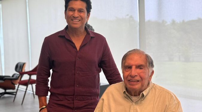 सचिन तेंडुलकरने घेतली रतन टाटा यांची भेट