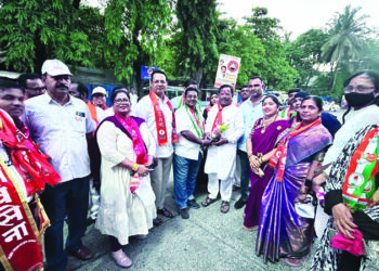 उरणमध्ये वाघेरेंच्या प्रचाराला उस्फूर्त प्रतिसाद