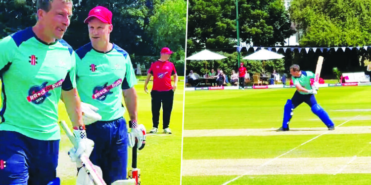 बियर ग्रिल्सच्या हाती बॅट