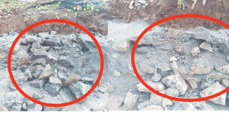 काजुवाडीत संरक्षक भिंतीचे नुकसान