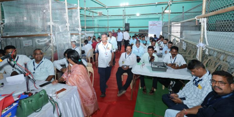 मतमोजणीची रंगीत तालीम