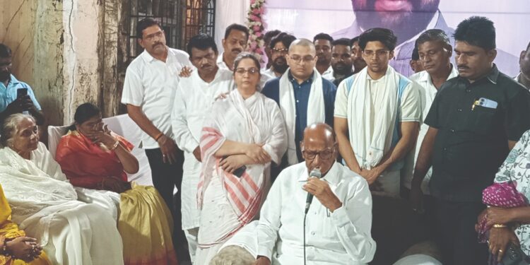 प्रशांत पाटील यांच्या निधनाने पक्षाची मोठी हानी – शरद पवार