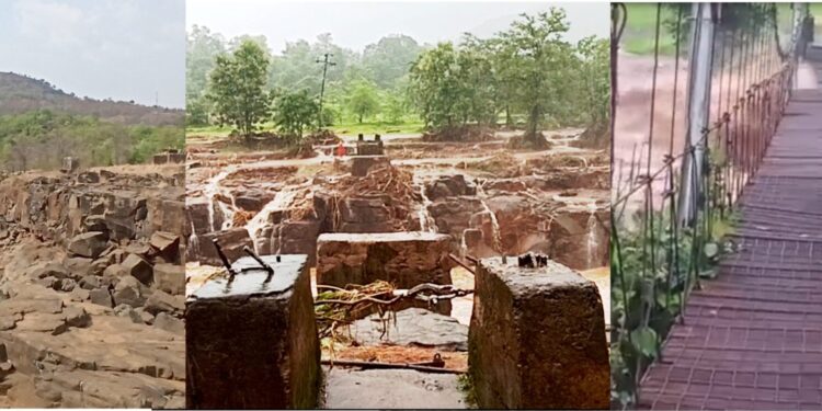 झुलता पूल निधीअभावी लटकला