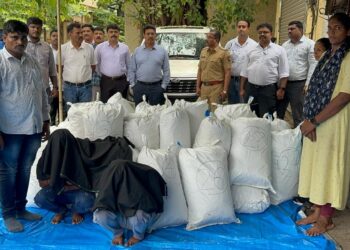 गांजाची वाहतूक करणारे दोघे अटकेत