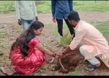 वाढदिवसानिमित्त वृक्षारोपण