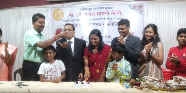 गणेश तेलंगे यांचा सेवानिवृत्ती कार्यक्रम