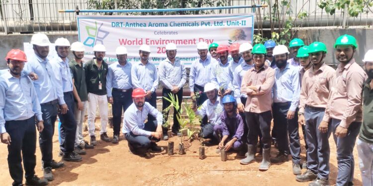 वृक्षारोपण करून पर्यावरण दिन साजरा