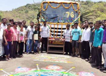 मुरुडमध्ये एसटीचा वर्धापनदिन साजरा