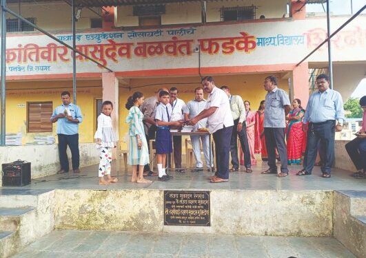 फडके विद्यालयात प्रवेशोत्सव