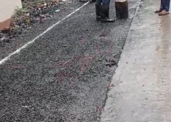 साईडपट्टी कामाविरोधात रसायनीकरांत नाराजी