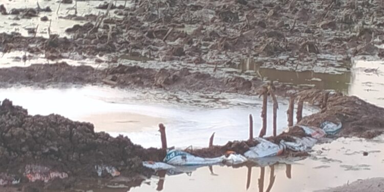 रिलायन्सच्या रसायनमिश्रित पाण्यामुळे शेतीचे नुकसान