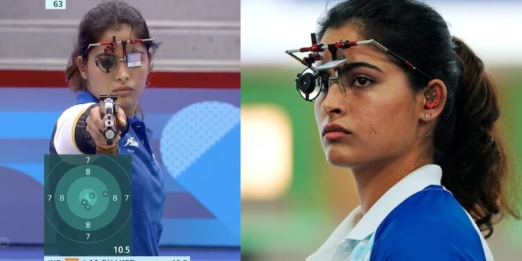 मनू भाकर ची ऐतिहासिक कामगिरी; नेमबाजीत कांस्यपदकाला गवसणी