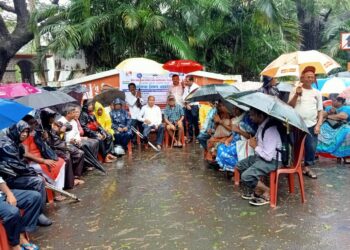 दिव्यांगाच्या प्रश्‍नांबाबत धरणे आंदोलन