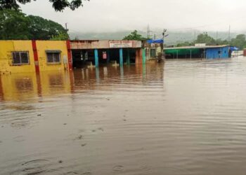 नागोठण्यात पुराचे पाणी