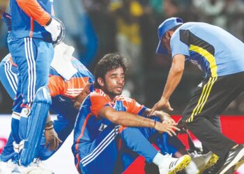 रवी बिश्‍नोईच्या चेहर्‍याला दुखापत