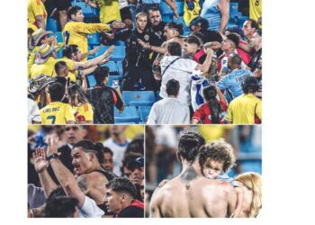 सामना संपताच चाहत्यांमध्ये राडा