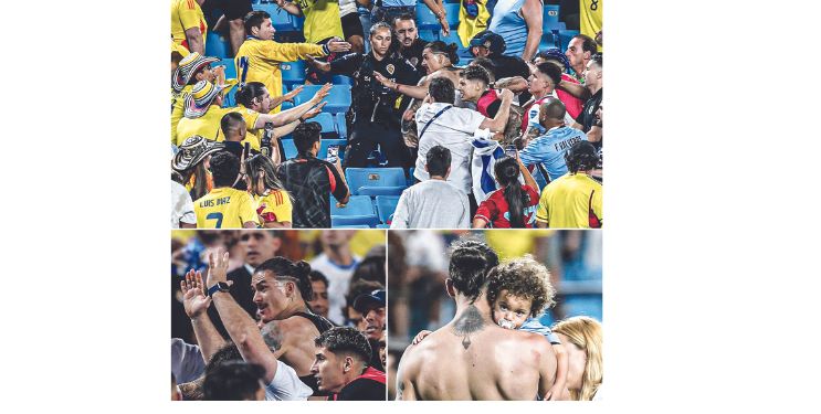 सामना संपताच चाहत्यांमध्ये राडा