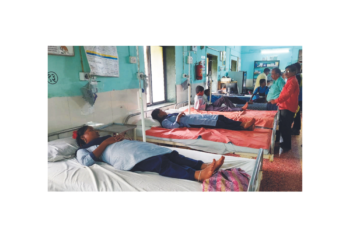 चालकाच्या बेजबाबदारपणामुळे बसला अपघात