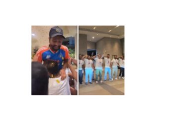 हिटमॅनचे जंगी स्वागत