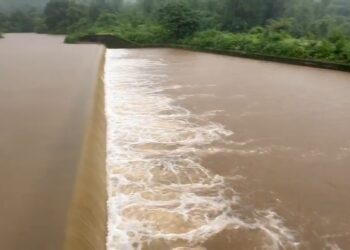 जामरुंग पाझर तलावाला गळती