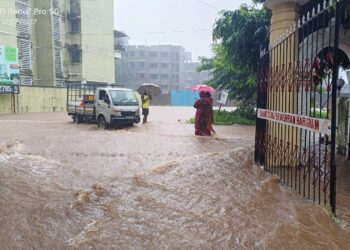 रायगडमध्ये पावसाचे थैमान