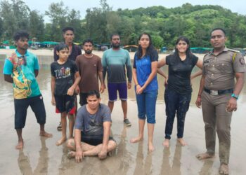 काशीद बीचवर बुडणार्‍या पाच पर्यटकांना वाचविले