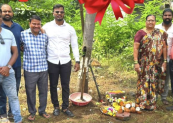 पाण्याच्या टाकीचे भूमीपूजन