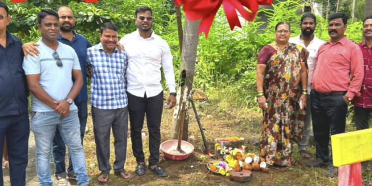 पाण्याच्या टाकीचे भूमीपूजन