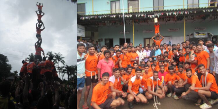 विवा कॉलेजमध्ये दहीहंडी उत्सव साजरा