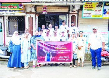 मुरूडमध्ये मुक मोर्चा काढुन निषेध