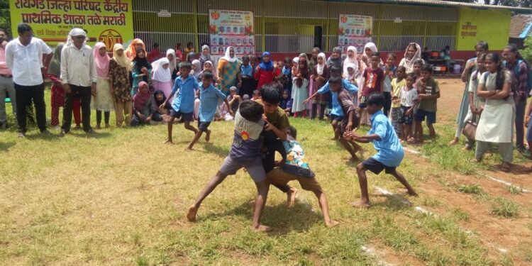 तळा केंद्राच्या क्रीडा स्पर्धा संपन्न