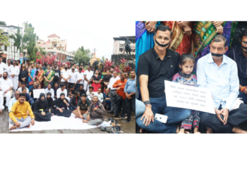 पनवेलमध्ये महायुती सरकारचा निषेध