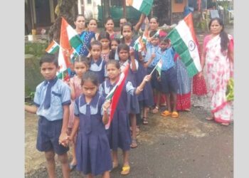 गोमाशीत क्रांतिदिन उत्साहात