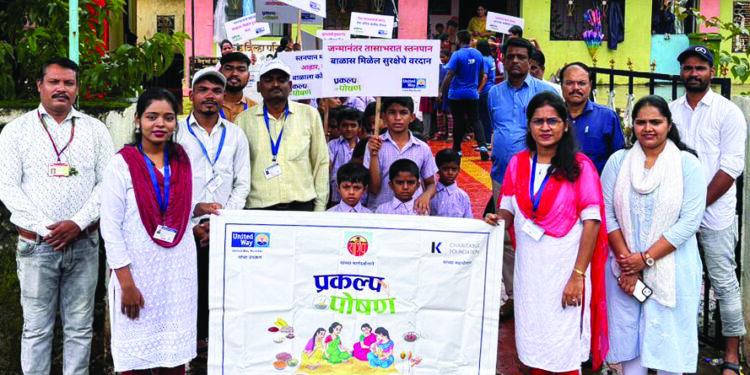 अंजप केंद्रात स्तनपान सप्ताह