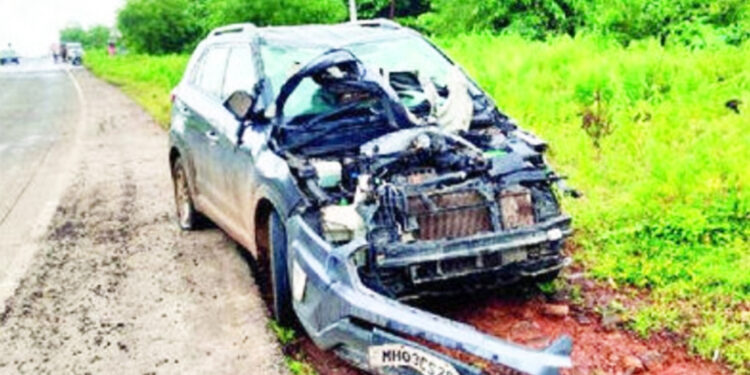 कारच्या धडकेत म्हशींचा मृत्यू