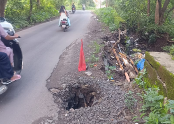 उरण-करंजा रस्ता मृत्यूचा सापळा