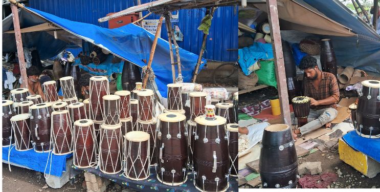 ढोलकीतून घुमतोय गणेशोत्सवाचा नाद