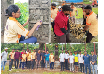 रातवड येथील वीरगळांचे संवर्धन