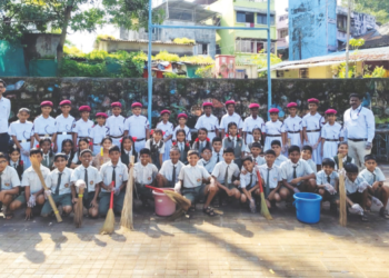 आरएसपी विद्यार्थ्यांनी राबविले स्वच्छता अभियान