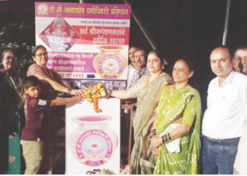 नागोठण्यात चार टन निर्माल्य जमा