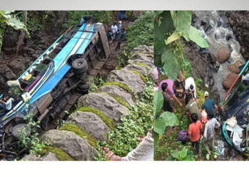 मेळघाटात बस नदीत कोसळली; सहा जणांचा मृत्यू