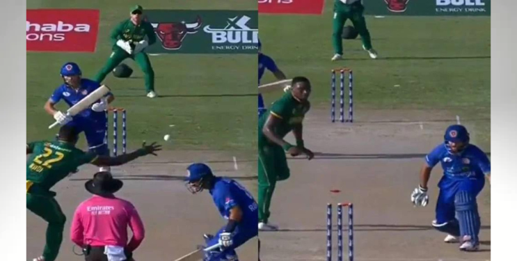 अफगाणिस्तानच्या फलंदाजाने स्वत:लाच केले बाद