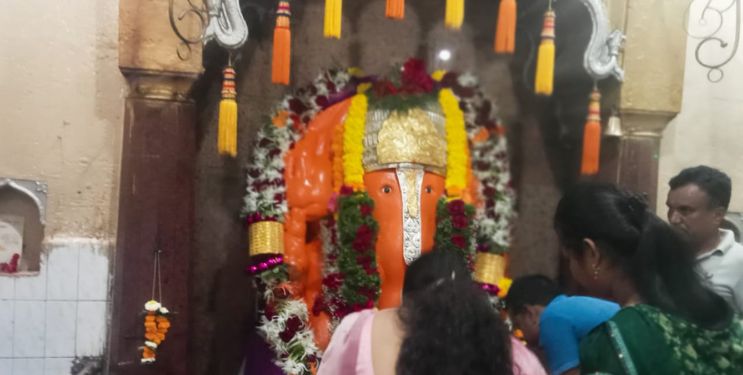 चिरनेर तीर्थक्षेत्रात गणेशभक्त