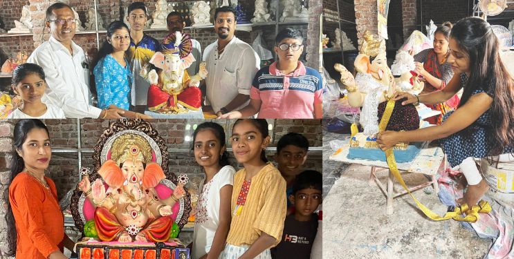 इको फ्रेंडली गणेशमूर्तीना विदेशात मागणी