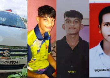 भरधाव कारने विद्यार्थ्यांना उडविले; एकाचा मृत्यू