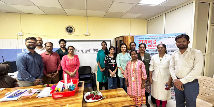 तंबाखू व्यसनमुक्ती केंद्राचे उद्घाटन