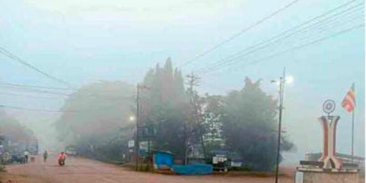 दापोली शहरावर धुक्याची चादर